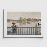 Ladda upp bild till gallerivisning, Affisch med målningen Lisbeth metar av Carl Larsson
