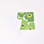 Ladda upp bild till gallerivisning, vykort med grönt unikko motiv från marimekko
