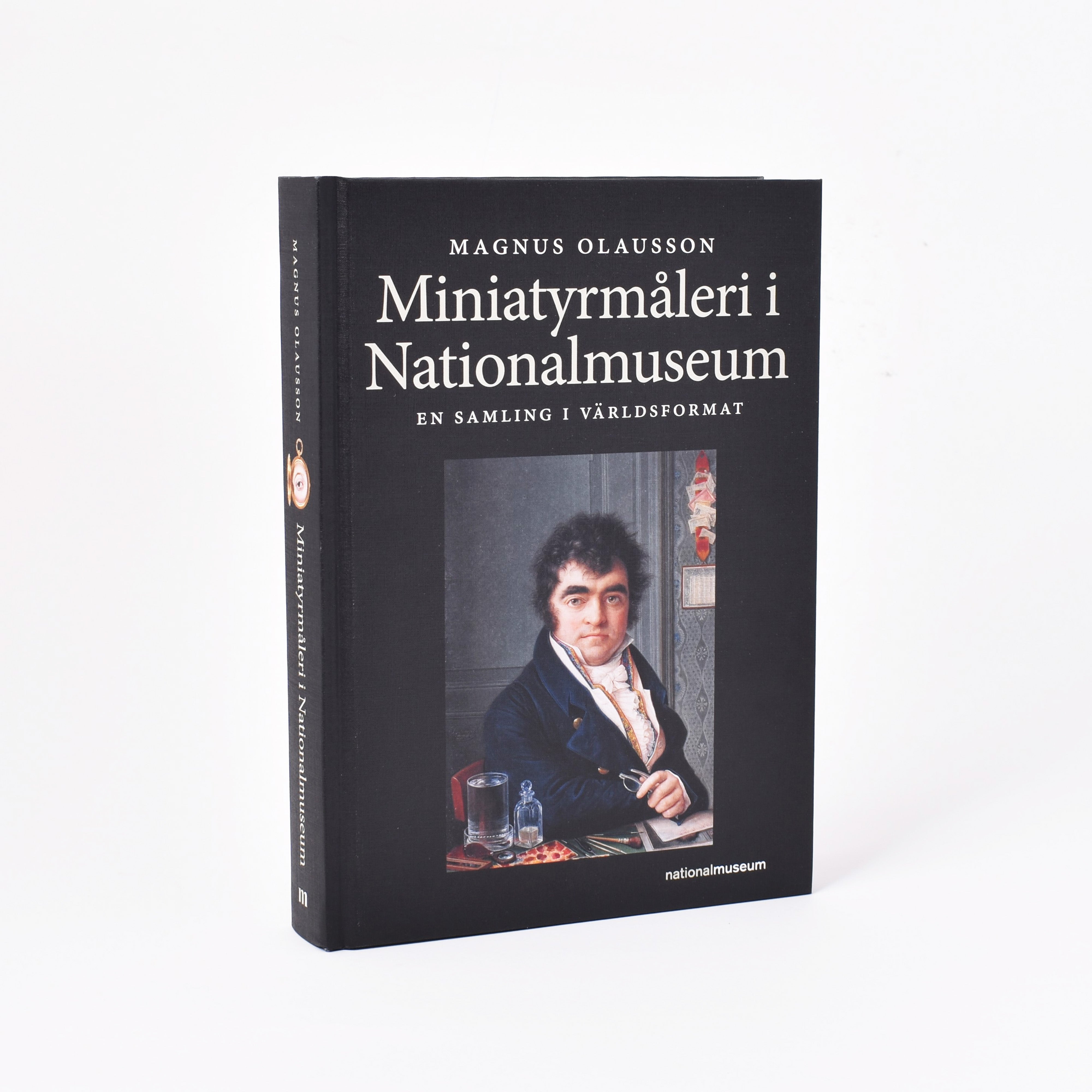omslag till boken miiatyrmåleri i nationalmuseum med bild på Louis Marie Autissiers självporträtt