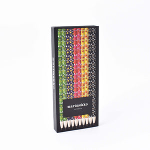 10 pennor med marimekkos mönster Unikko