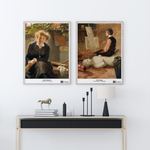 Ladda upp bild till gallerivisning, Två inramade posters av Nils forberg och Bertha Wegmann över ett bord
