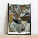 Ladda upp bild till gallerivisning, Poster med Karin Larsson i svart ram lutad mot en vägg
