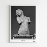 Ladda upp bild till gallerivisning, Poster med skulpturen Dimman från Nationalmuseum i vit ram
