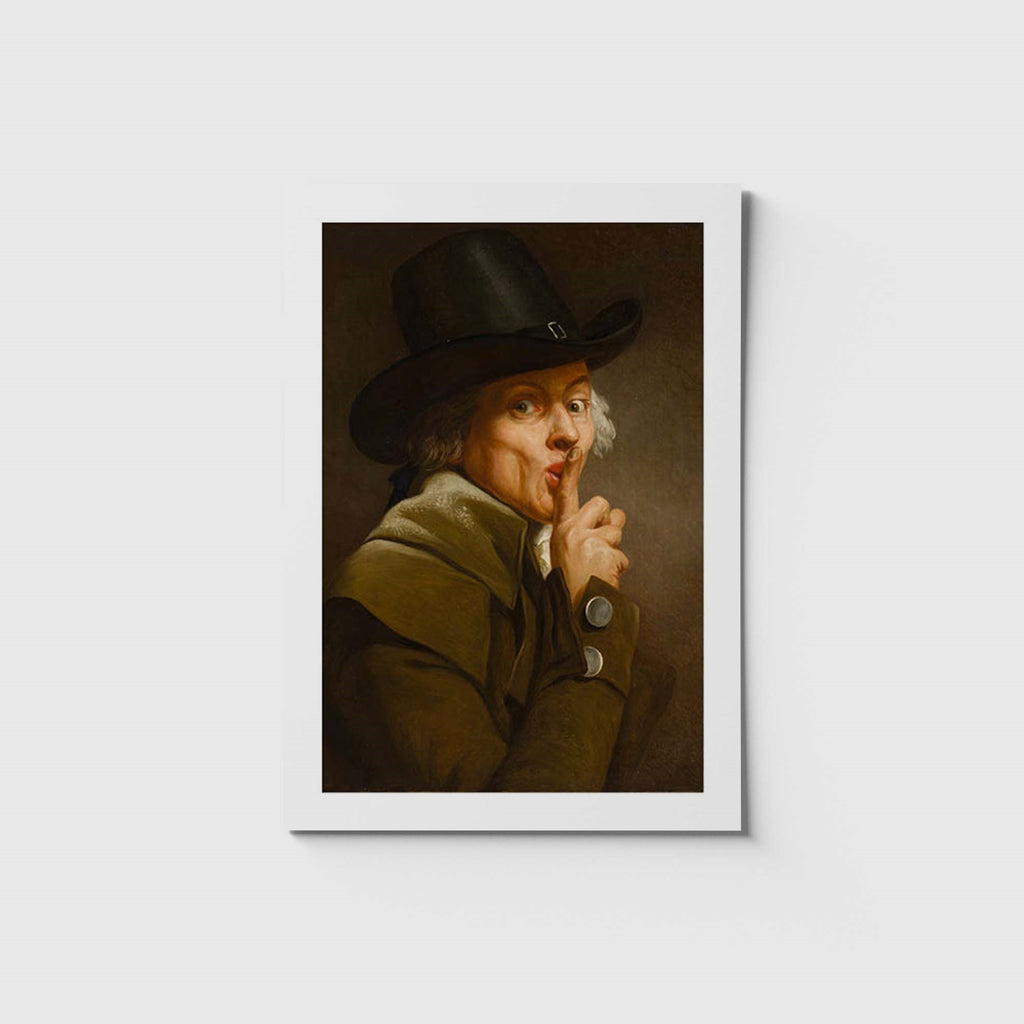 Stort vykort med motiv av Joseph Ducreuxs Le Silance