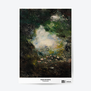 Poster med motiv av August Strindbergs målning Underlandet